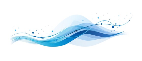 Blue wave illustration with curved lines and swirls, creating a seamless pattern for wallpaper or backgrounds
