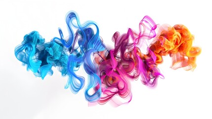 Vibrant Smoke Formations Crafting Graffiti-Style Digital Typography