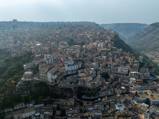 Obraz premium Aerial View - Ragusa, Italy