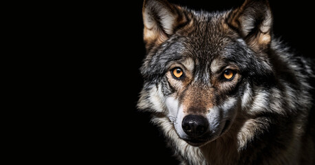 Fototapeta premium portrait of a wolf