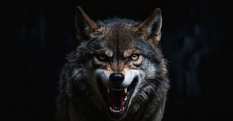 portrait of a wolf