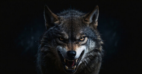 Fototapeta premium portrait of a wolf