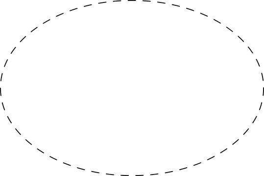 recommend clip art: Ellipse symbol dashed shape vector icon for creative graphic design ui element in a pictogram illustration