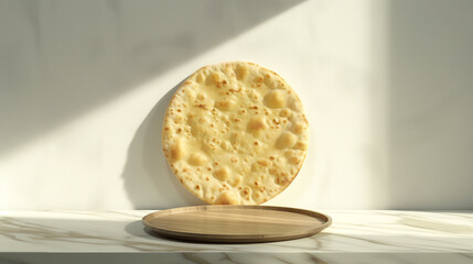 Fresh aloo paratha Advertising Poster, 3D realistic