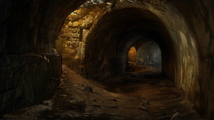 Fototapeta premium The underground cave dark night UHD wallpaper