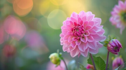 Fototapeta premium A close up of dahila flower UHD wallpaper