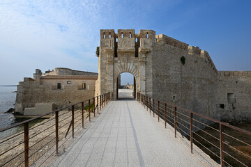 Obraz premium Maniace Fortress in Ortigia, Syracuse, Sicily, Italy