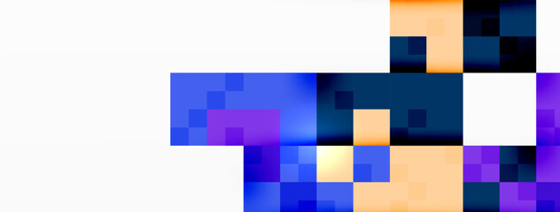 Dynamic colorful squares background. Vector Illustration For Wallpaper, Banner, Background, Card, Book Illustration, landing page