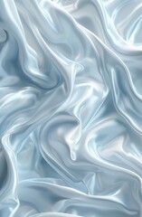 Obraz premium Smooth soft blue silk fabric with elegant folds