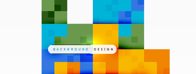Dynamic colorful squares background. Vector Illustration For Wallpaper, Banner, Background, Card, Book Illustration, landing page