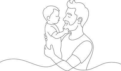 line father parent and child