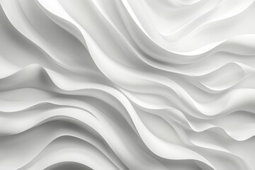 Obraz premium Abstract White Wavy Background