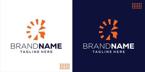 Creative Sun and Spartan Logo Design, Design Inspiration, Illustration, Vector