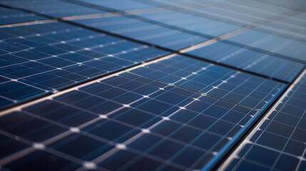 closeup of solar panel, eco friendly green energy photovoltaic power 