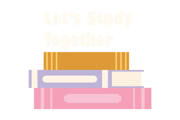 Back to School Flat Sticker Design