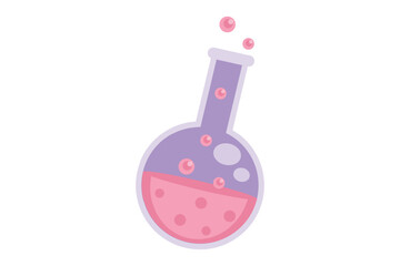 Back to School Flat Sticker Design