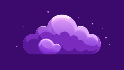 Cloud graphic on the background, Minimalistic cloud shape on the background representing a weather-related feature or application.