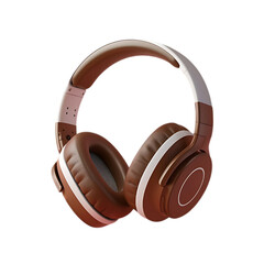 Modern headphone isolated on a transparent background by AI generative.