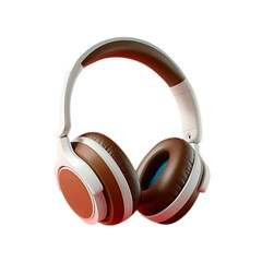 Modern headphone isolated on a transparent background by AI generative.