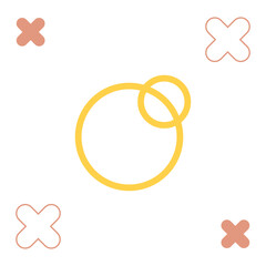 Abstract geometric shape vector element background template