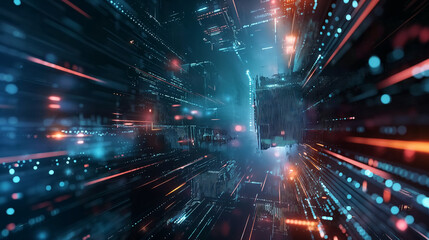 futuristic technology background, Wallpaper 