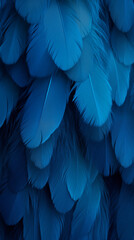 Obraz premium Pattern Background Abstract Image, Blue Bird Feathers, Texture, Wallpaper, Background, Cell Phone Cover and Screen, Smartphone, Computer, Laptop, Format 9:16 and 16:9 - PNG
