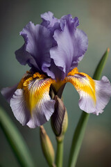 iris flower closeup