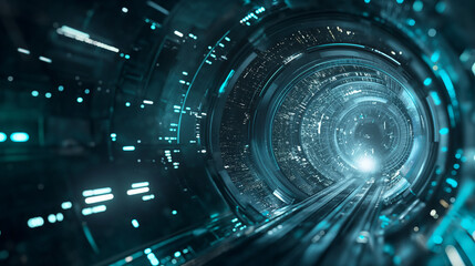 Obraz premium futuristic technology background, Wallpaper 