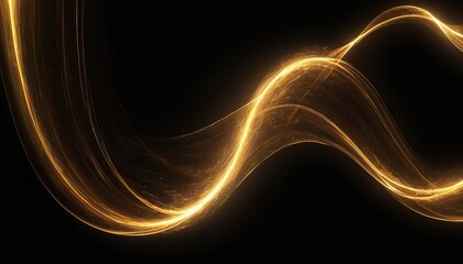 Abstract shiny color gold wave design element