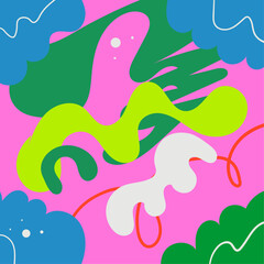 Hand Drawing Abstract Nature Background