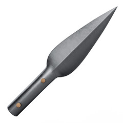 Spearhead Part of Melee Weapon Isolated on White Background. 3D Illustration. File with Clipping Path.