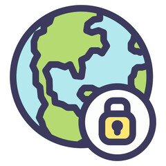 global internet secure icon