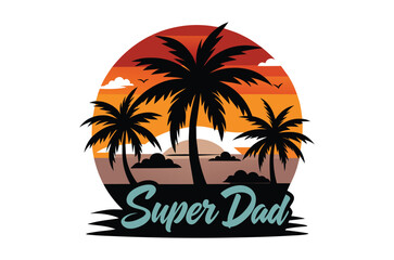 Father's Day svg, super dad T Shirt, Retro hand drawn lettering with Father's day quotes, Happy Fathers Day Typography Vector Bundle, Cut File Cricut, Silhouette, Illustration, svg, png