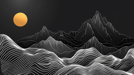 Mountain line pattern