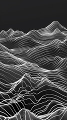 Mountain line pattern