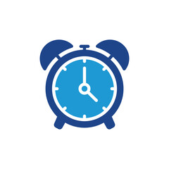 Alarm clock icon, clock icon vector