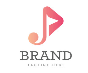 Music logo icon design template elements. Usable for Branding and Business Logos.
