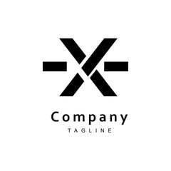 Modern Cross Symbol Company Logo