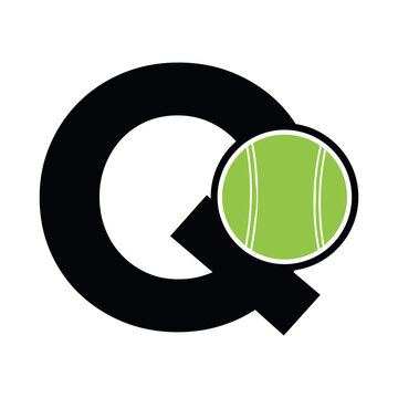 recommend clip art: cricket ball Logo combine with letter Q vector template