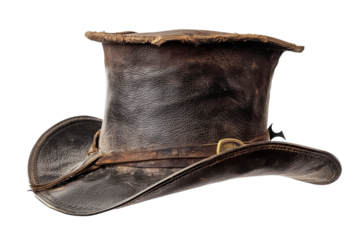 Vintage Leather Top Hat