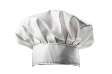 White Chef Hat isolated on white background