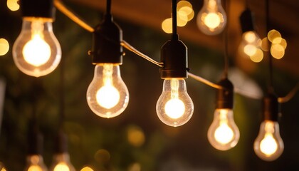 Modern LED Lights Illuminating a Serene Evening