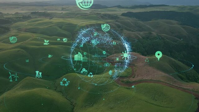 Natural scenery and environmental technology concept