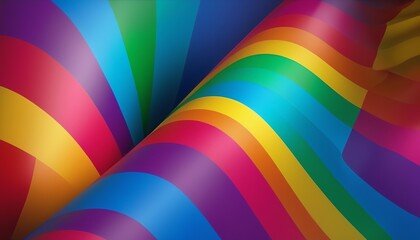 Wavy Pride Flag Colors for LGBTQ+ Community