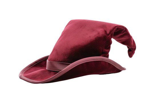 recommend clip art: Red Velvet Witch Hat isolated on white background