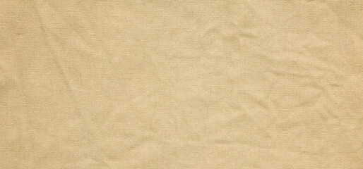 Brown cotton fabric texture background, Wrinkle surface textile, wallpaper, banner