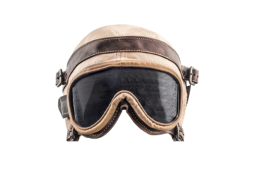 Vintage Leather Aviator Goggles