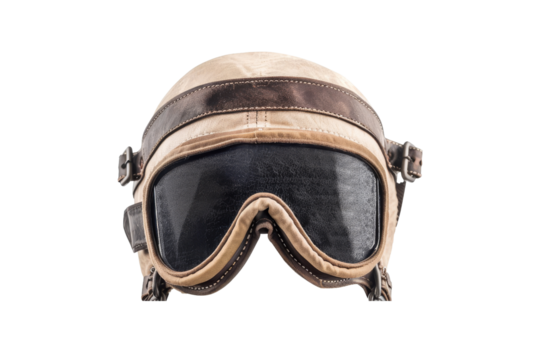Vintage Leather Aviator Goggles