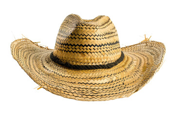Woven Straw Cowboy Hat