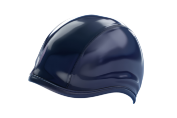 Blue Silicone Swimming Cap